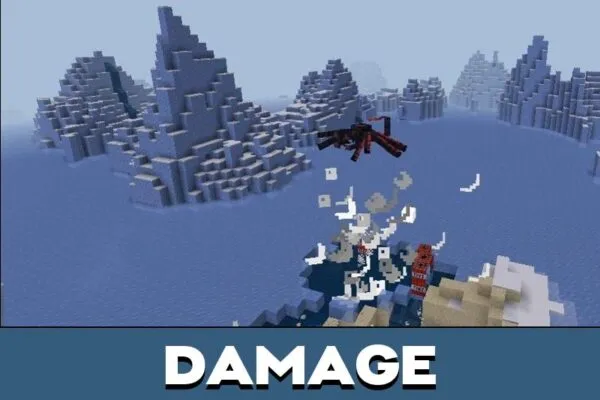 Damage from Scorpion Boss Mod for Minecraft PE