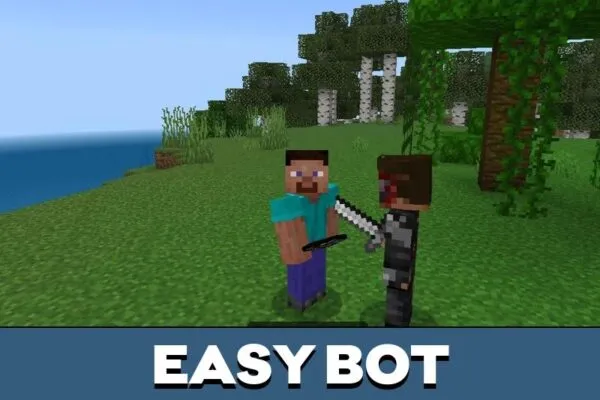 Easy Bot from PvB Mod for Minecraft PE