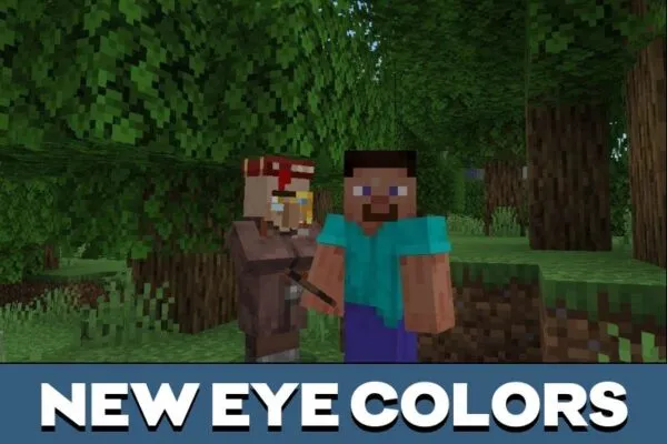 Eye Color from Human Texture Pack for Minecraft PE