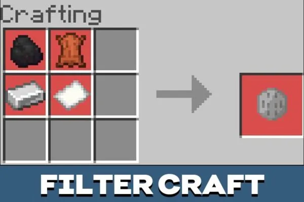 Filter Craft from Gasmask Mod for Minecraft PE