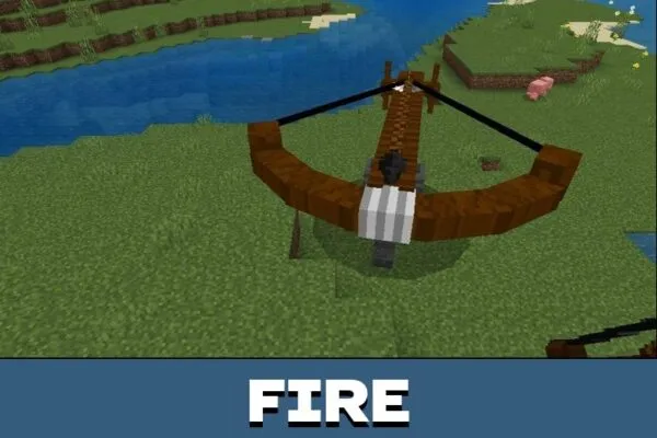 Fire from Ballista Mod for Minecraft PE