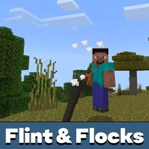 Flint and Flocks Mod for Minecraft PE