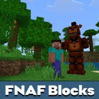 FNAF Blocks Mod for Minecraft PE