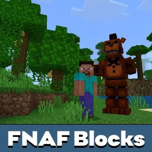 FNAF Blocks Mod for Minecraft PE