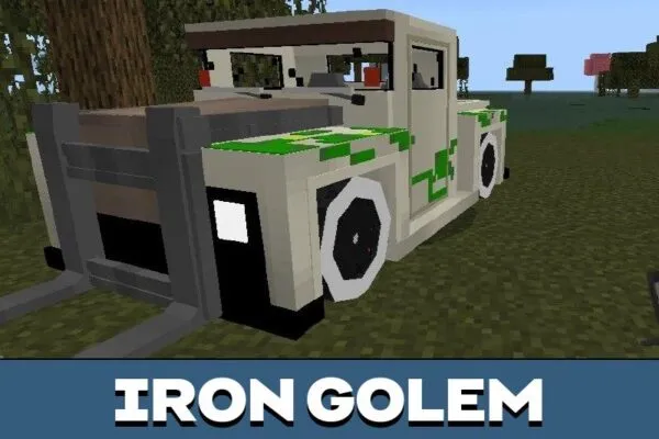 Iron Golem from Hot Wheels Mod for Minecraft PE