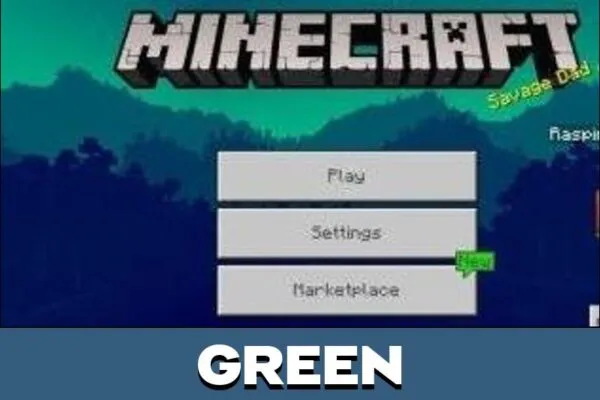 Green Background Texture Pack for Minecraft PE