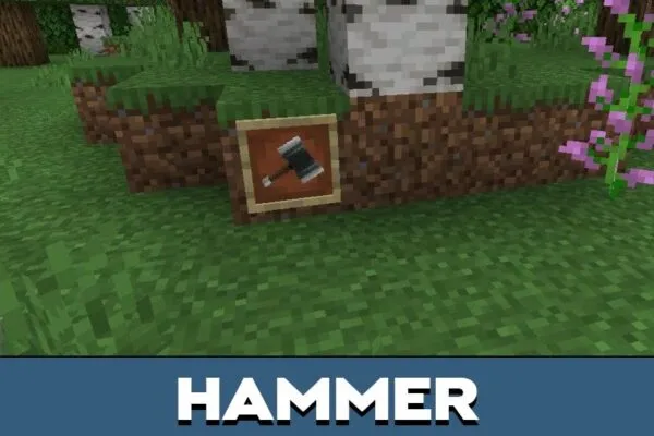 Hammer from Venomous Arsenal Mod for Minecraft PE