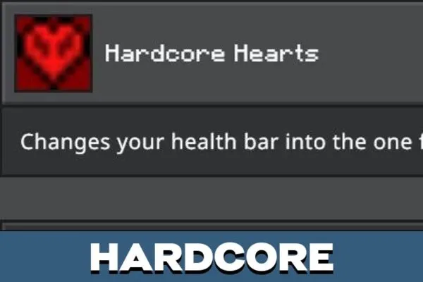 Hardcore Heart Texture Pack for Minecraft PE