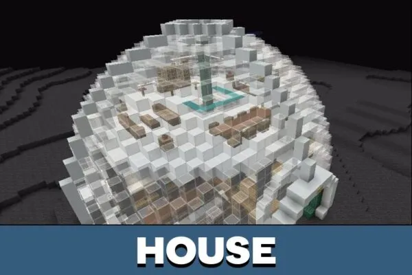 House from Pluto Map for Minecraft PE