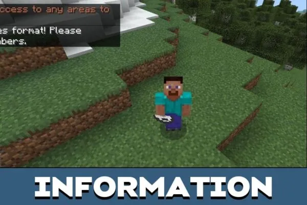 Information from Land Claim Mod for Minecraft PE