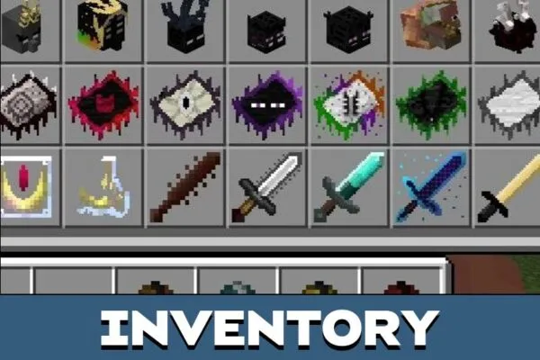 Inventory from Disciples of the Void Mod for Minecraft PE