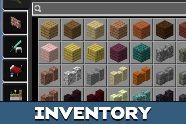 Inventory from Gothic Texture Pack for Minecraft PE