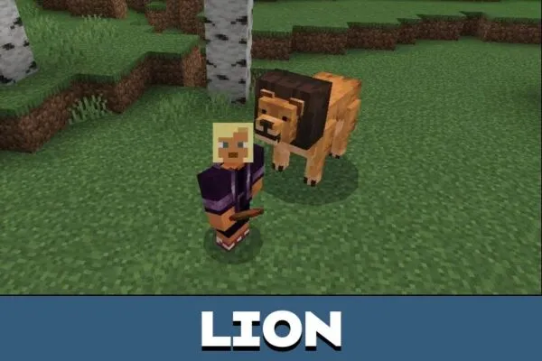 Lion from Safari Animals for Minecraft PE