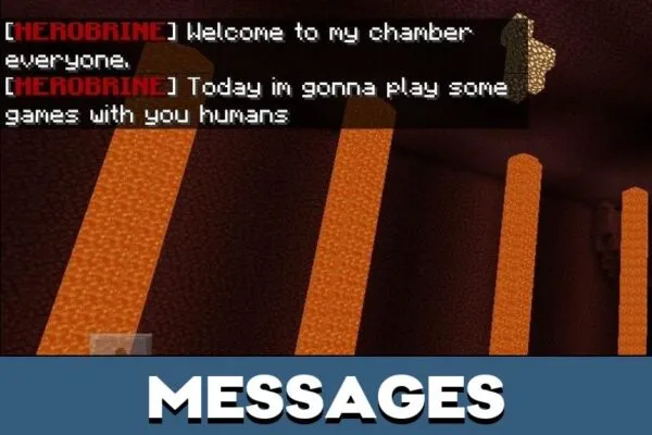 Messages from Herobrine Map for Minecraft PE