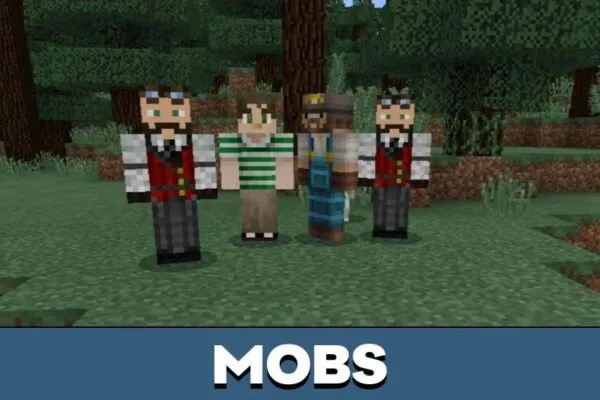 Mobs from Humans Mod for Minecraft PE