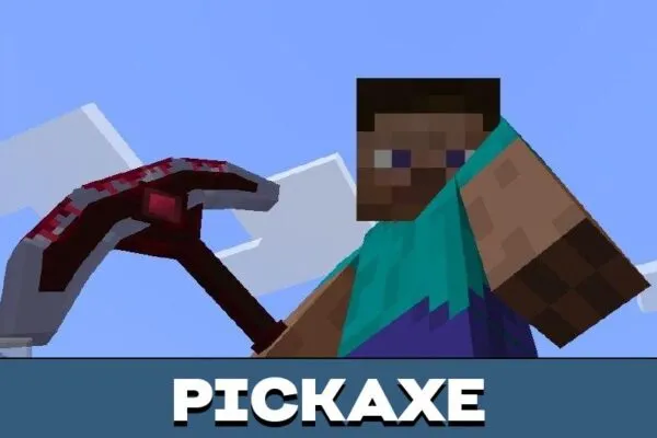 Pickaxe from Demon Tools Mod for Minecraft PE