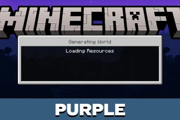 Purple Background Texture Pack for Minecraft PE