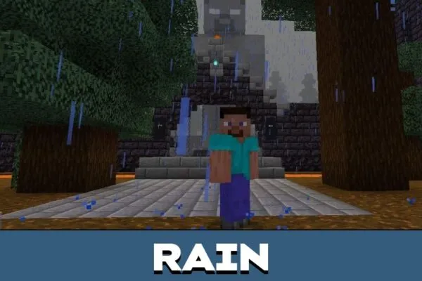 Rain from Herobrine Map for Minecraft PE