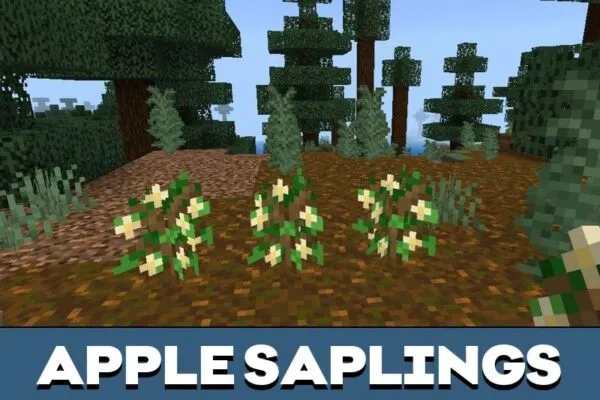 Saplings from Rustic Agriculture Mod for Minecraft PE