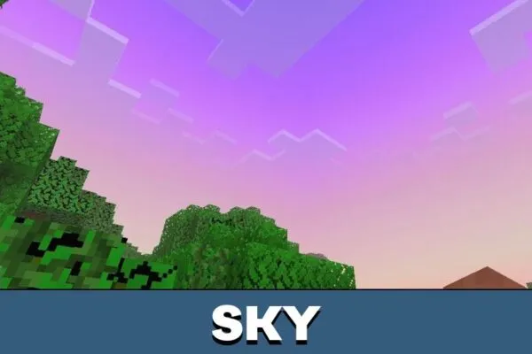 Sky from Trail Graphics Texture Pack for Minecraft PE