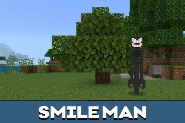 Smile Man from Dark Echoes mod for Minecraft PE