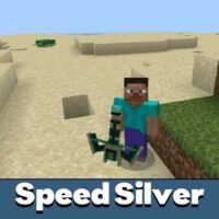Speed Silver Weapon Mod for Minecraft PE