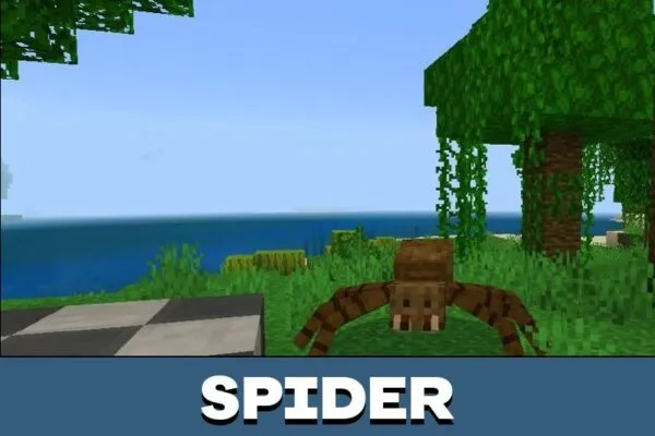 Spider from Lethal Company Mod for Minecraft PE