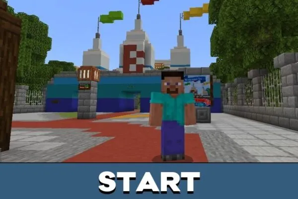 Start from Blazeland Map for Minecraft PE