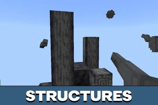 Structures from Astroblock Map for Minecraft PE