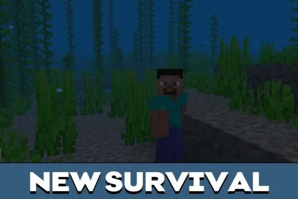 Survival from Breathe Underwater Mod for Minecraft PE