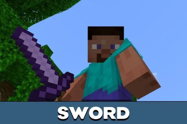 Sword from Diamond Texture Pack for Minecraft PE