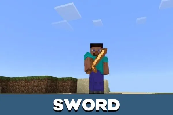 Sword from Glowstone Mod for Minecraft PE