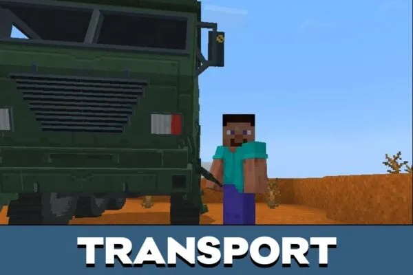 Transport from Scooby Doo Mod for Minecraft PE