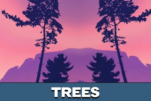 Trees from 16x16 Texture Pack for Minecraft PE