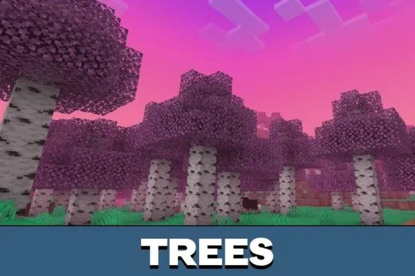 Trees from Trail Graphics Texture Pack for Minecraft PE