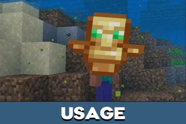 Usage from Auto Totem Mod for Minecraft PE