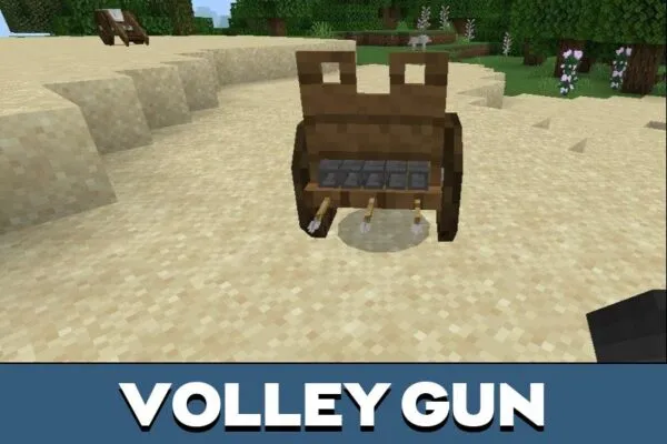 Volley Gun from Armoury Offense Mod for Minecraft PE