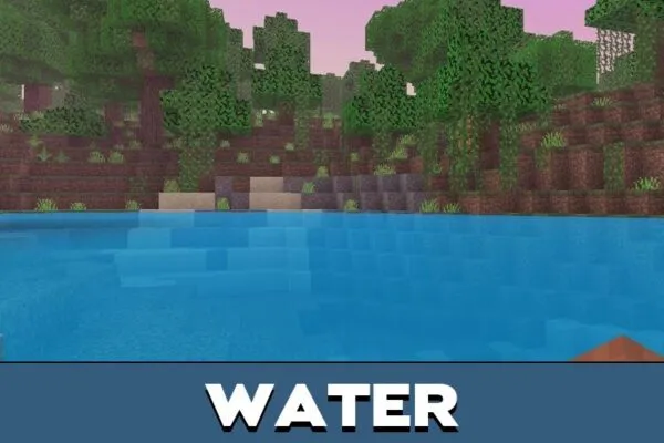 Water from Trail Graphics Texture Pack for Minecraft PE