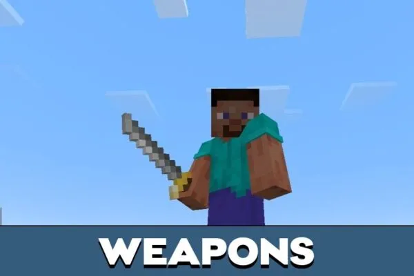 Weapons from Scooby Doo Mod for Minecraft PE