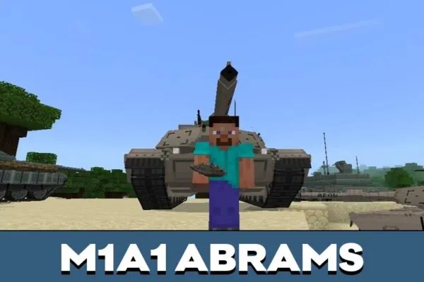 M1F1 Abrams from New California Republic Mod for Minecraft PE