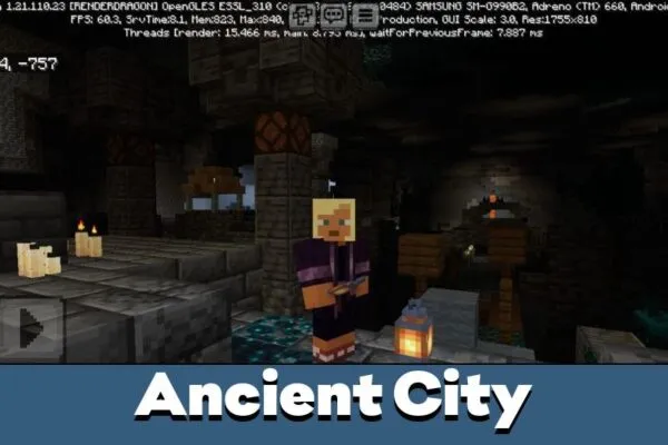 Ancient City from Underground City Map for Minecraft PE