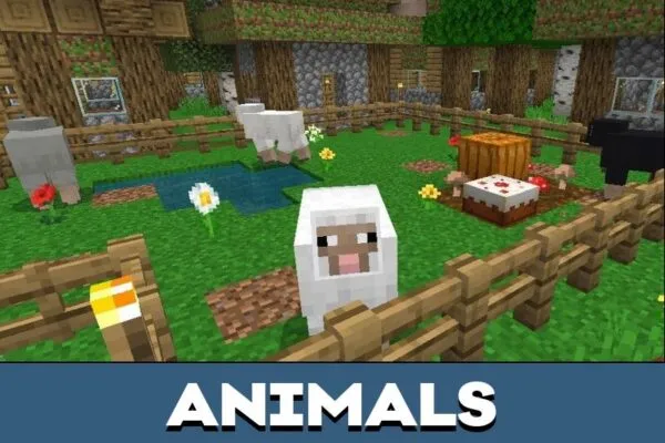 Animals from Volcano Island Map for Minecraft PE