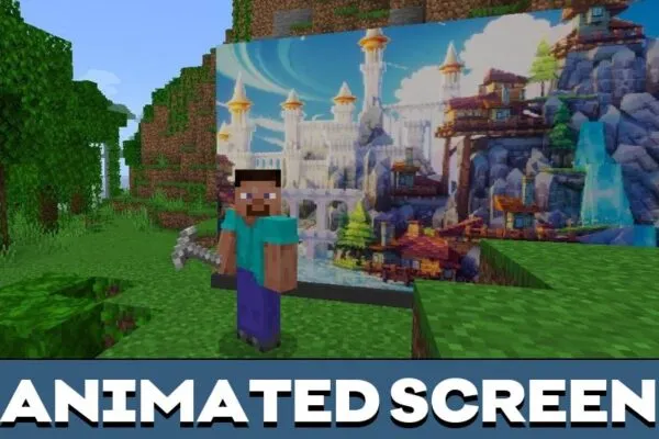 Animated Display Screen Mod for Minecraft PE