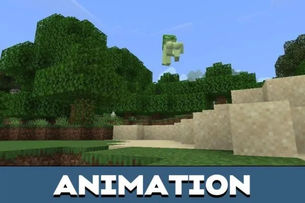 Animation from Bia Mod for Minecraft PE