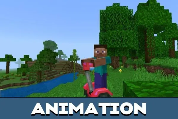 Animation from Segway Mod for Minecraft PE