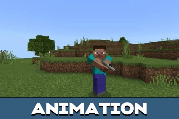 Animation from Simple Arsenal Mod for Minecraft PE