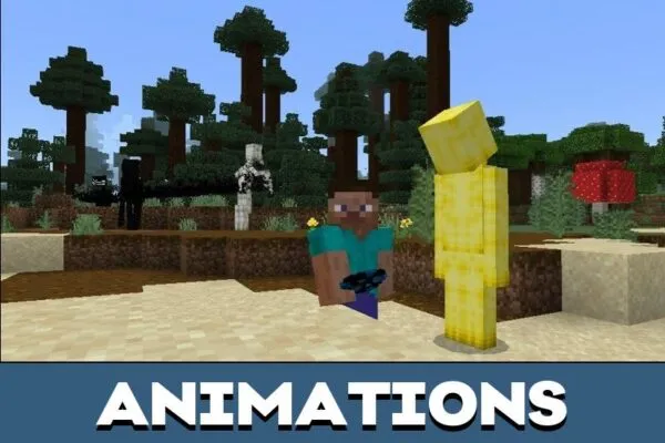 Animation from Backrooms Mod for Minecraft PE