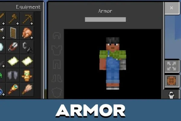 Armor from Little Nightmares GUI Texture Pack for Minecraft PE