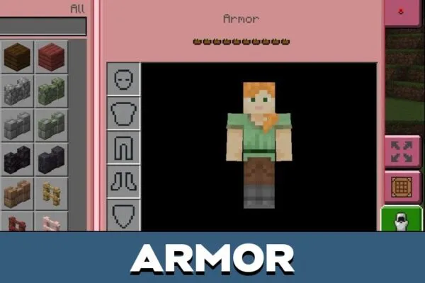 Armor from Rosebut Texture Pack for Minecraft PE