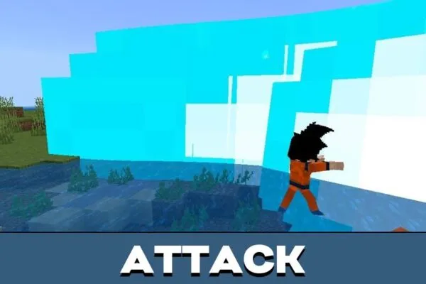 Attack from Goku Mod for Minecraft PE